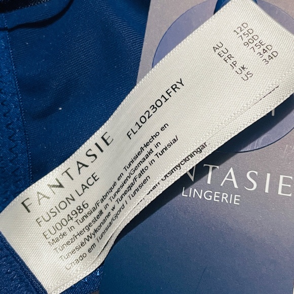 Fantasie Fusion Lace Bra in French Navy - Picture 6 of 9